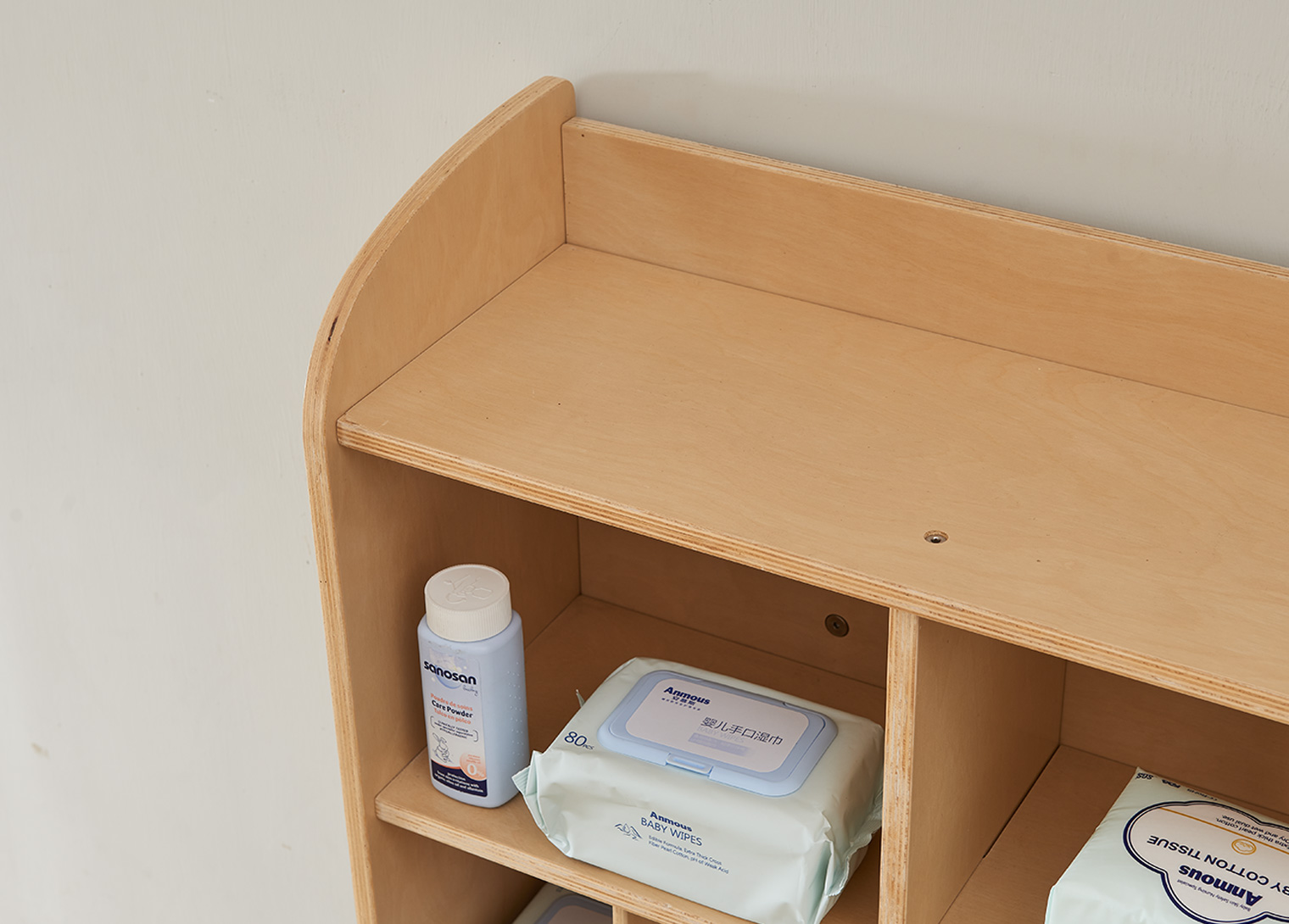 Wall Organizer for Diaper Changing Station