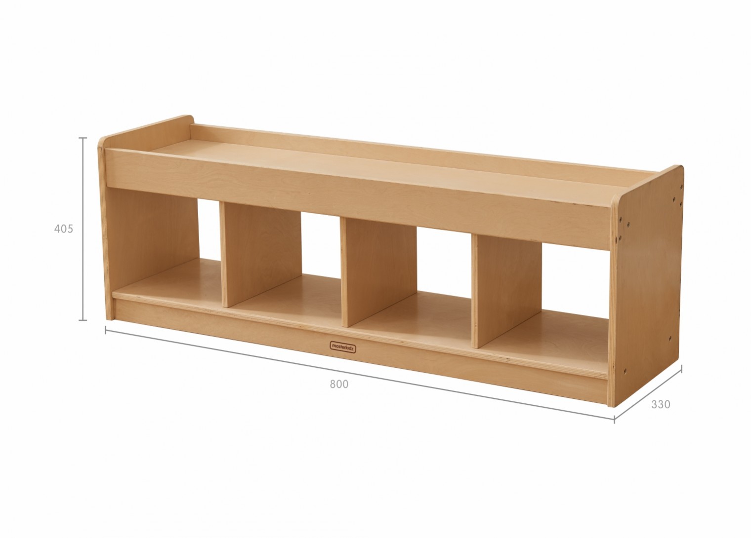 Toddler Play Center - 1200L 4-Compartment Shelving Unit