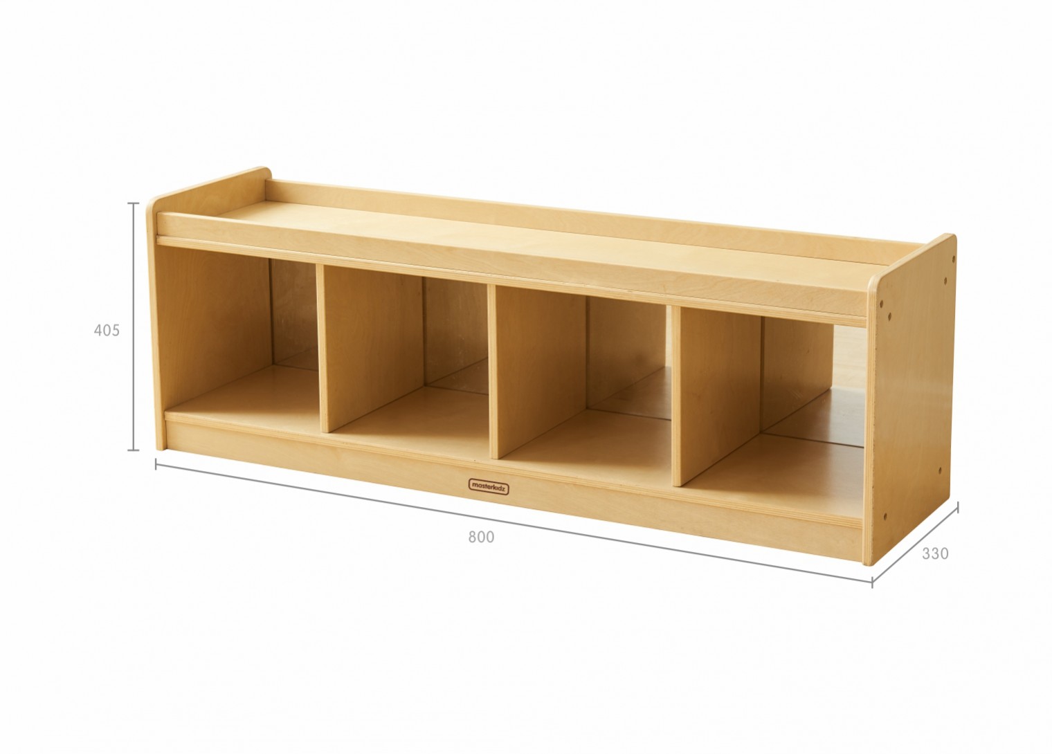 Toddler Play Center - Mirrored Back Shelving Unit