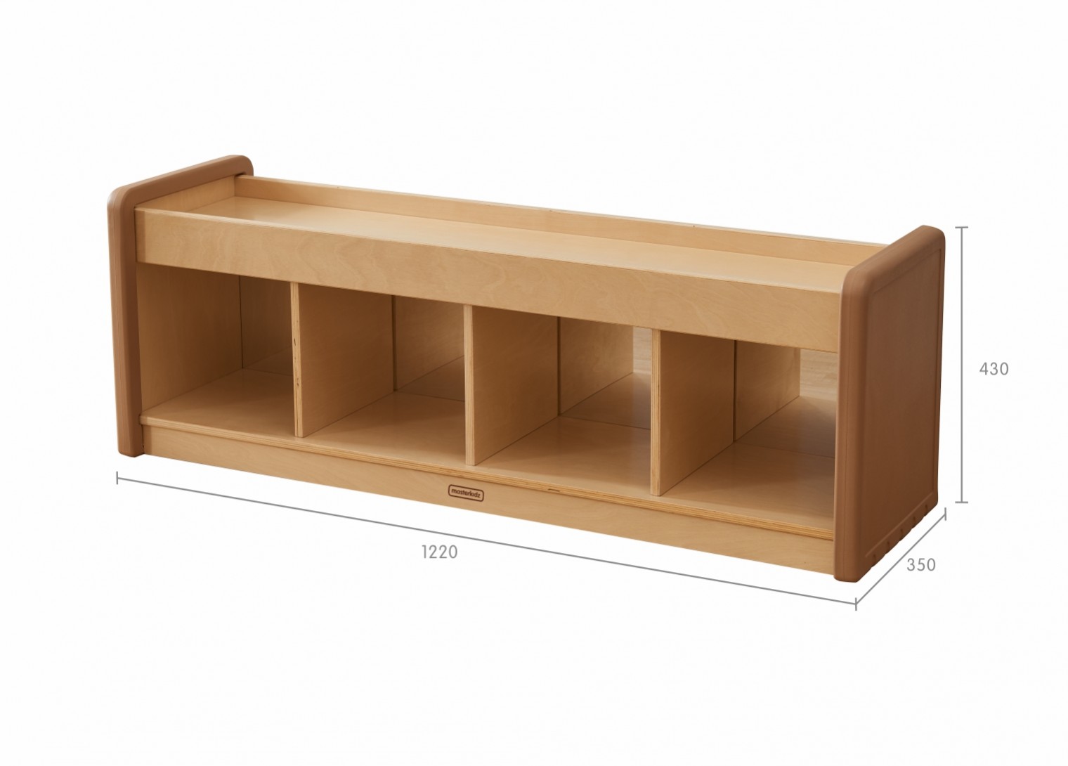 SoftEdge Toddler Play Center - Mirrored Back Shelving Unit