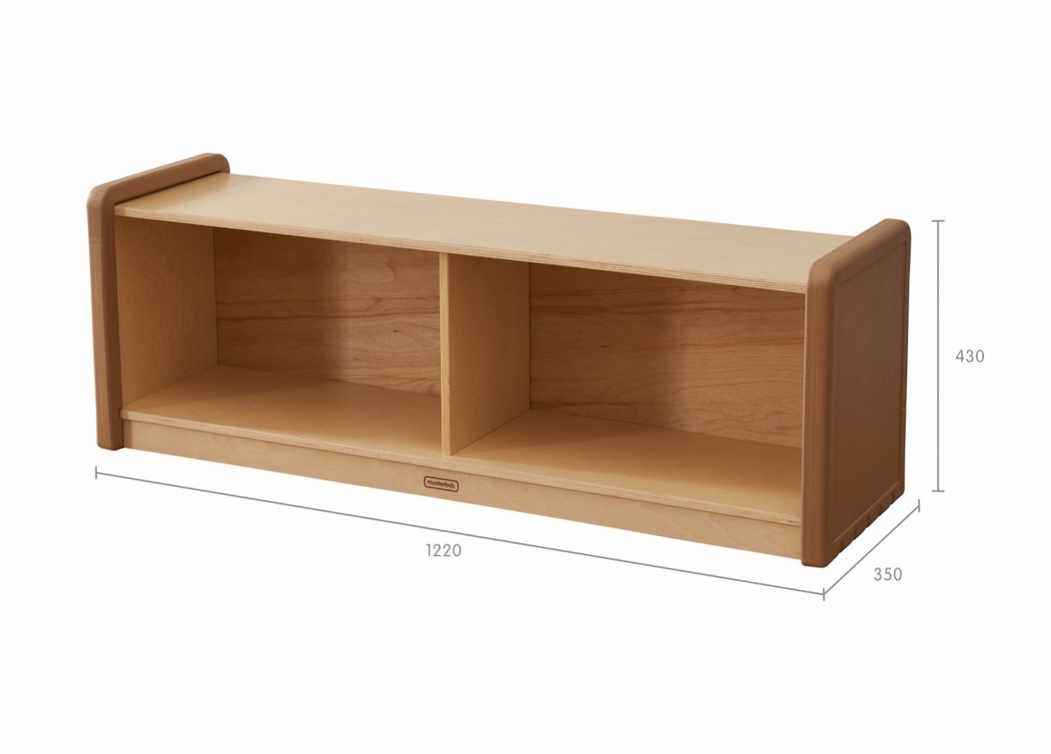 SoftEdge Toddler Play Center - 1200L 2-Compartment Shelving Unit