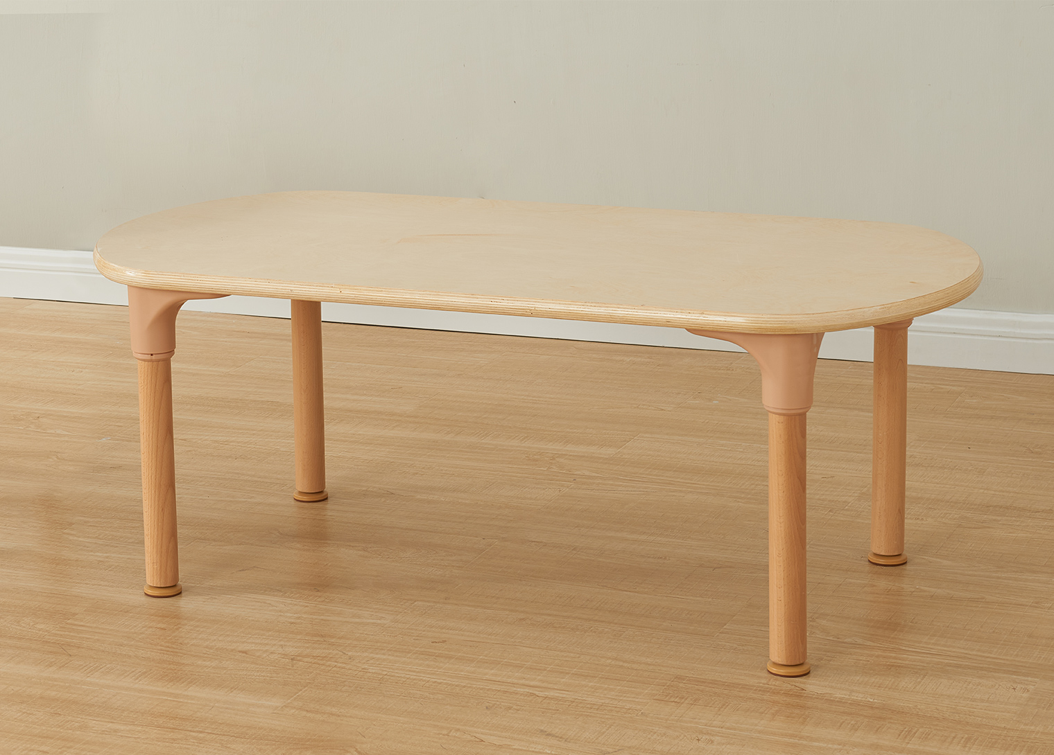 Alrik System - 455H Oval-Shaped Table (Clear Varnish)