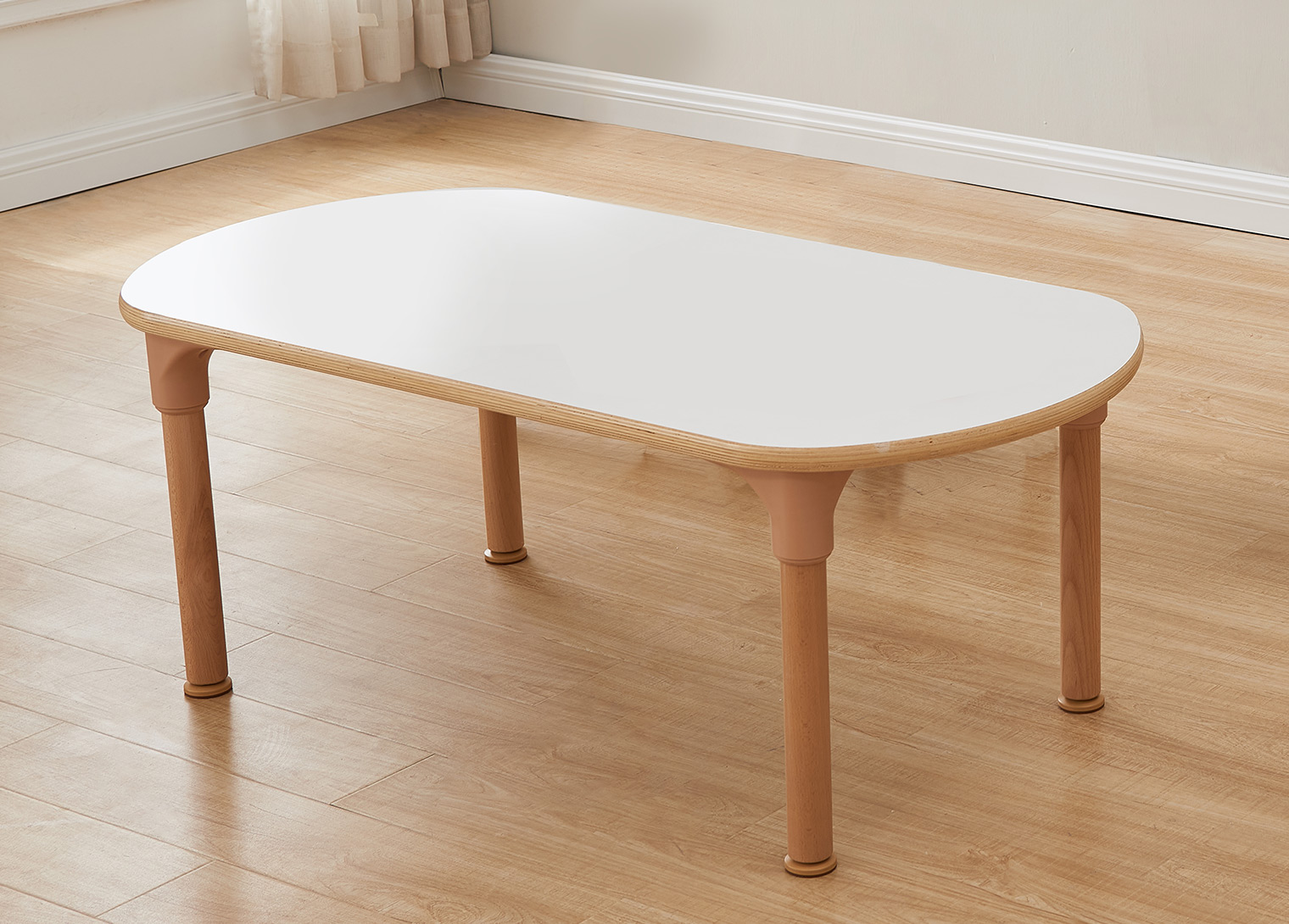 Alrik System - 380H Oval-Shaped Table (White)