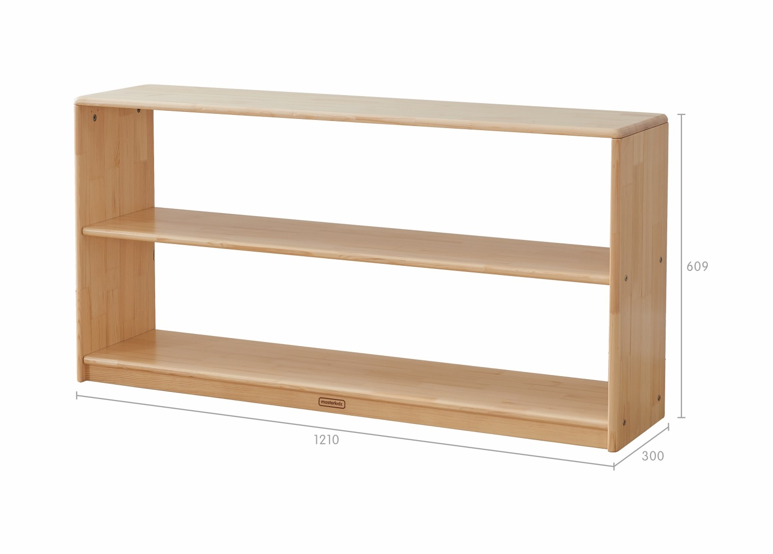 Acar - 609H x 1210L Wooden  Shelving Unit - Open Back