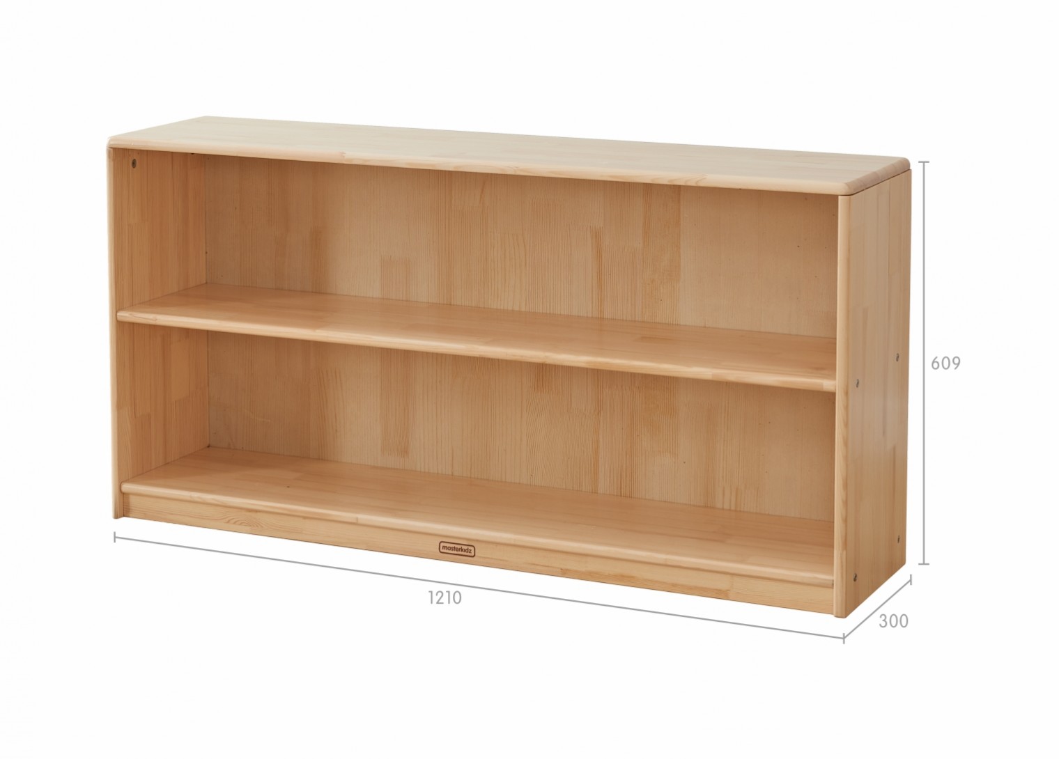 Acar - 609H x 1210L Wooden  Shelving Unit - Plywood Back