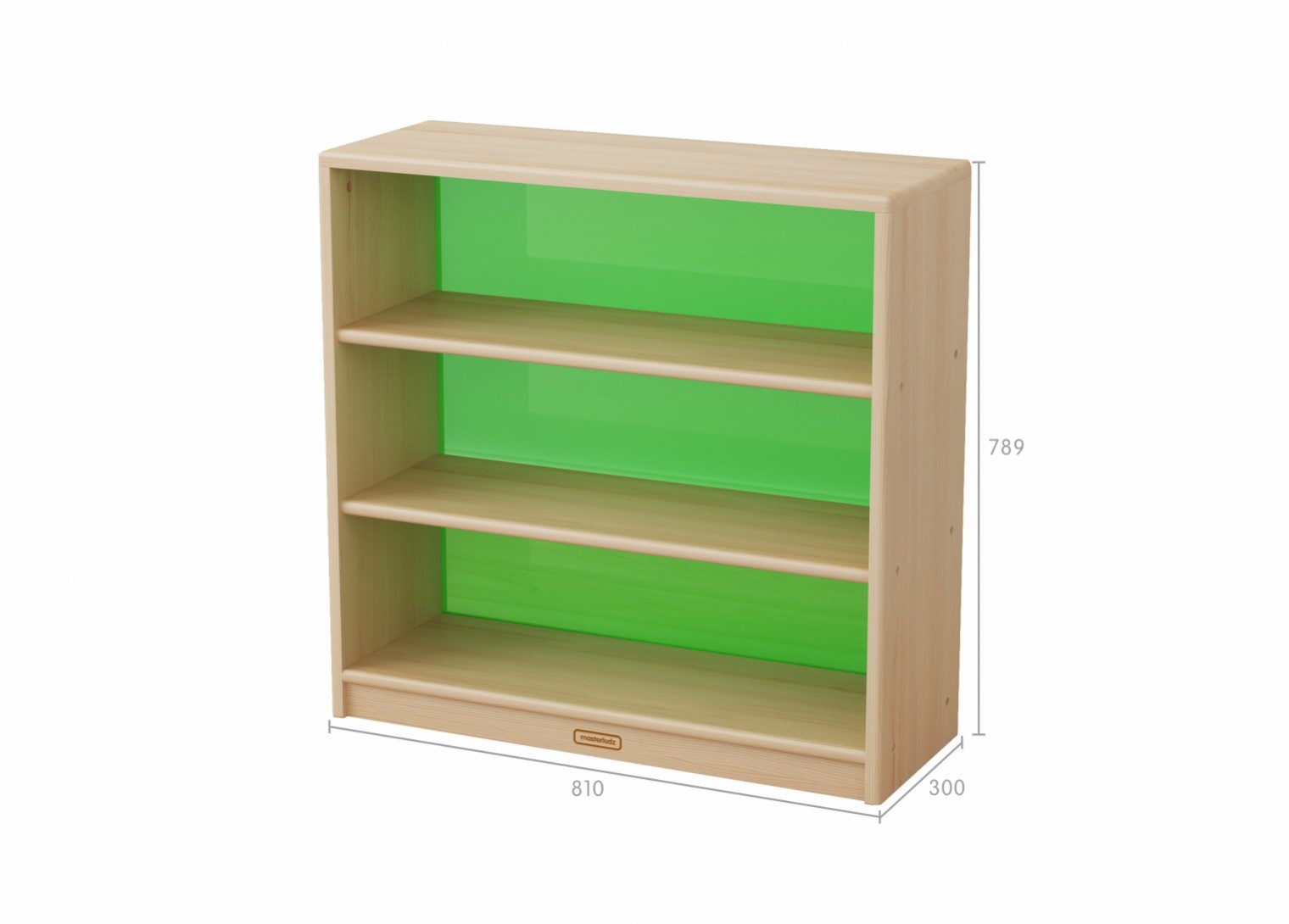 Acar - 789H x 810L Wooden  Shelving Unit - Translucent Green Back