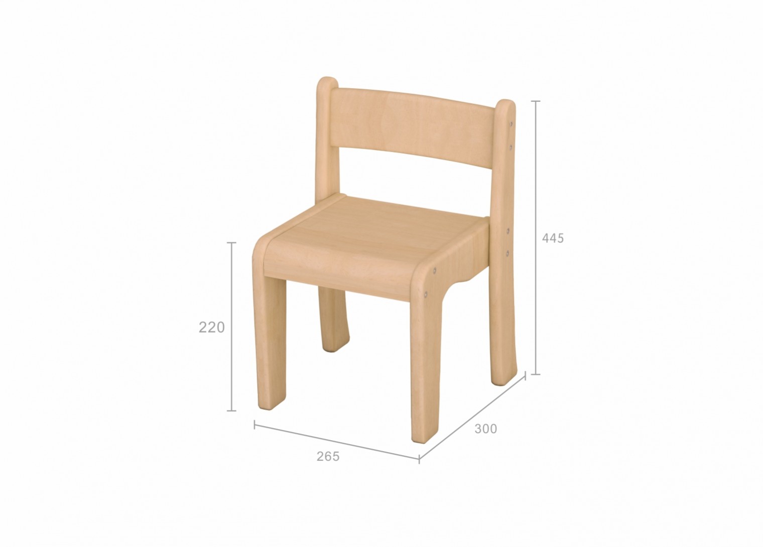Bern - 220H Wooden Chair