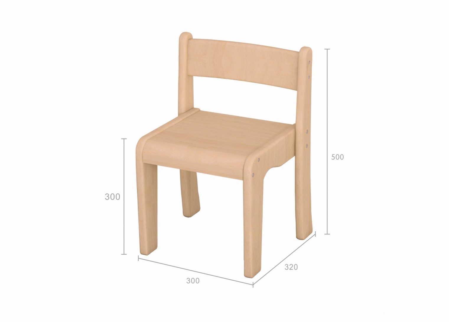 Bern - 300H Wooden Chair