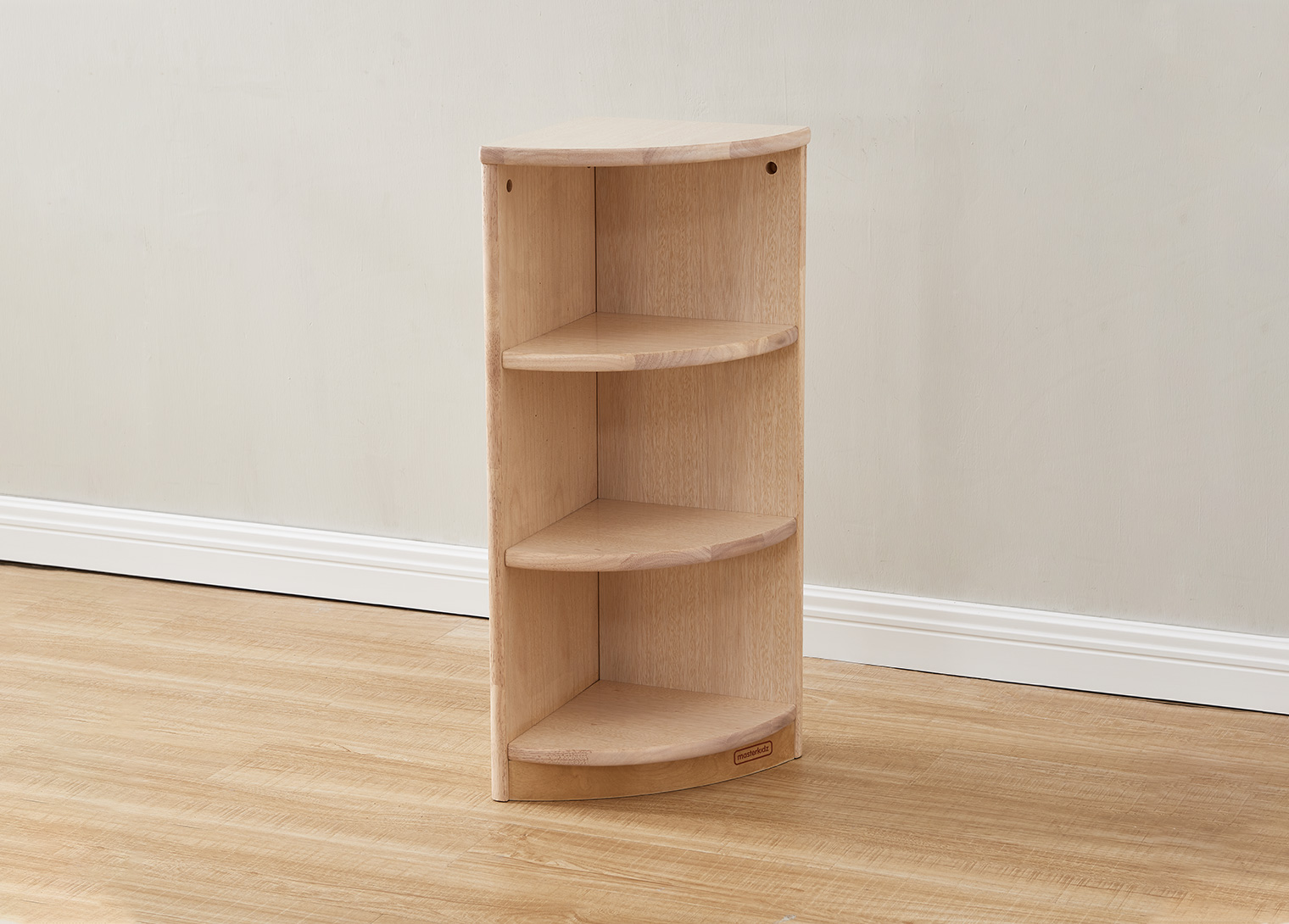 Bern - 789H Natural Rubber Wood  Corner Shelf