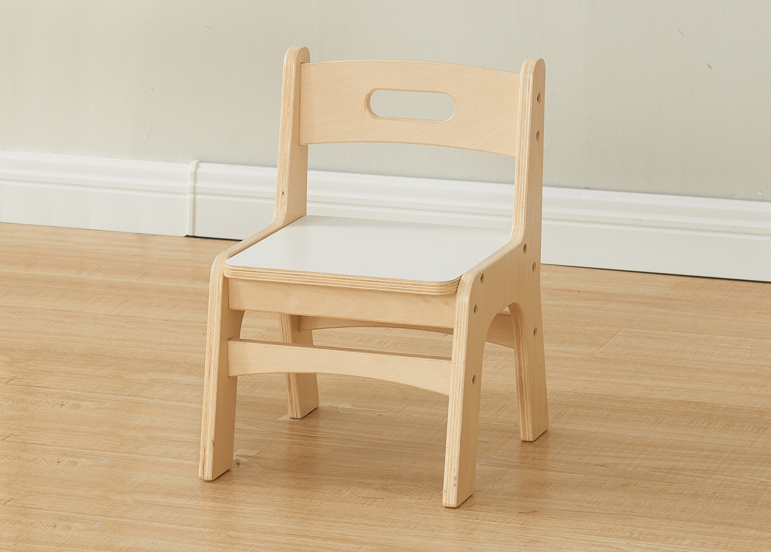 230H Duplex Wooden Chair - White