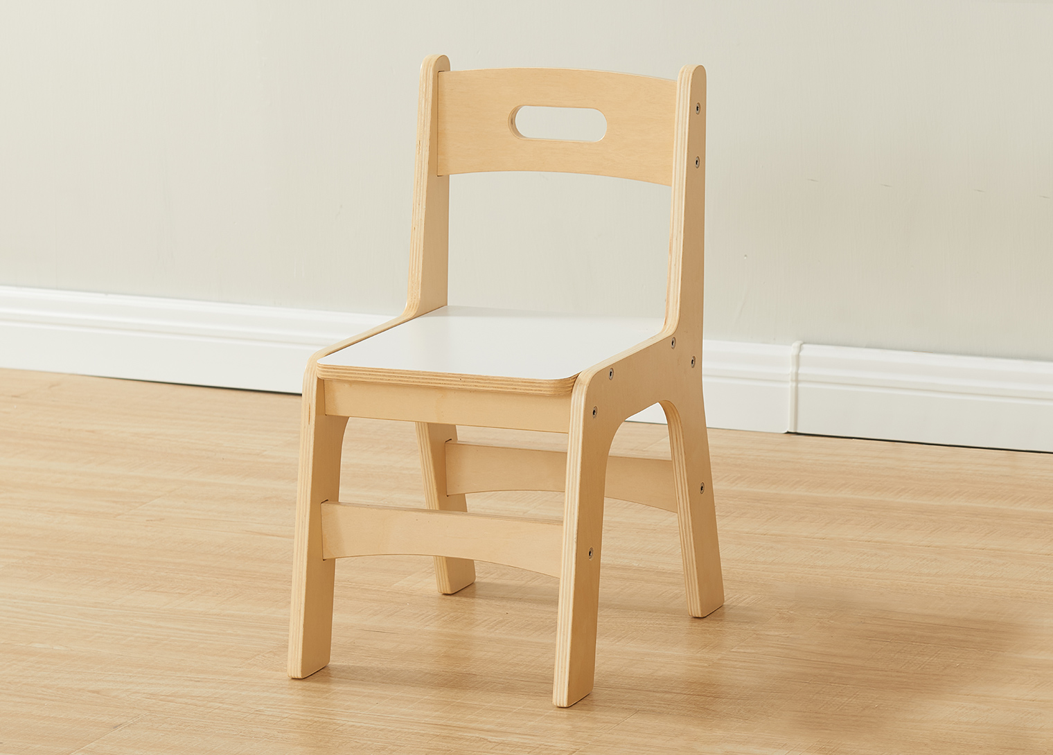 290H Duplex Wooden Chair - White
