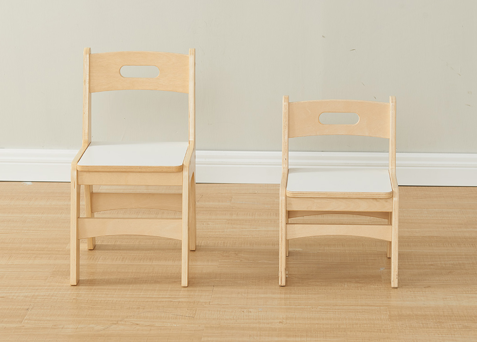 290H Duplex Wooden Chair - White