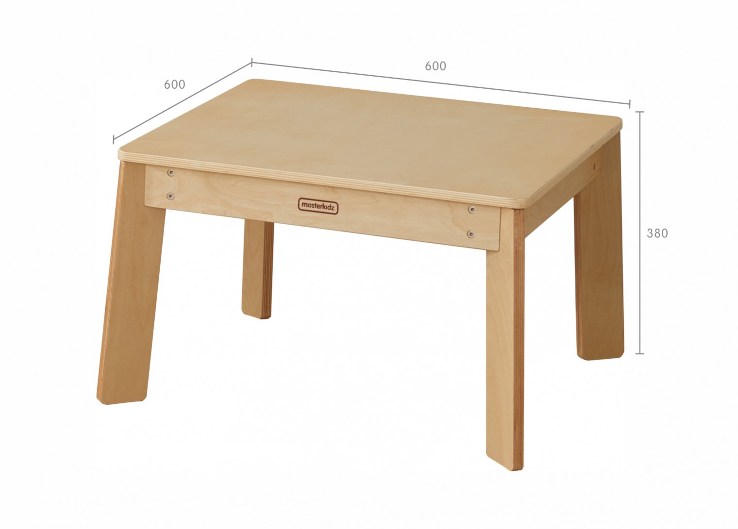 Duplex System - 380H Square Table (Clear Varnish)