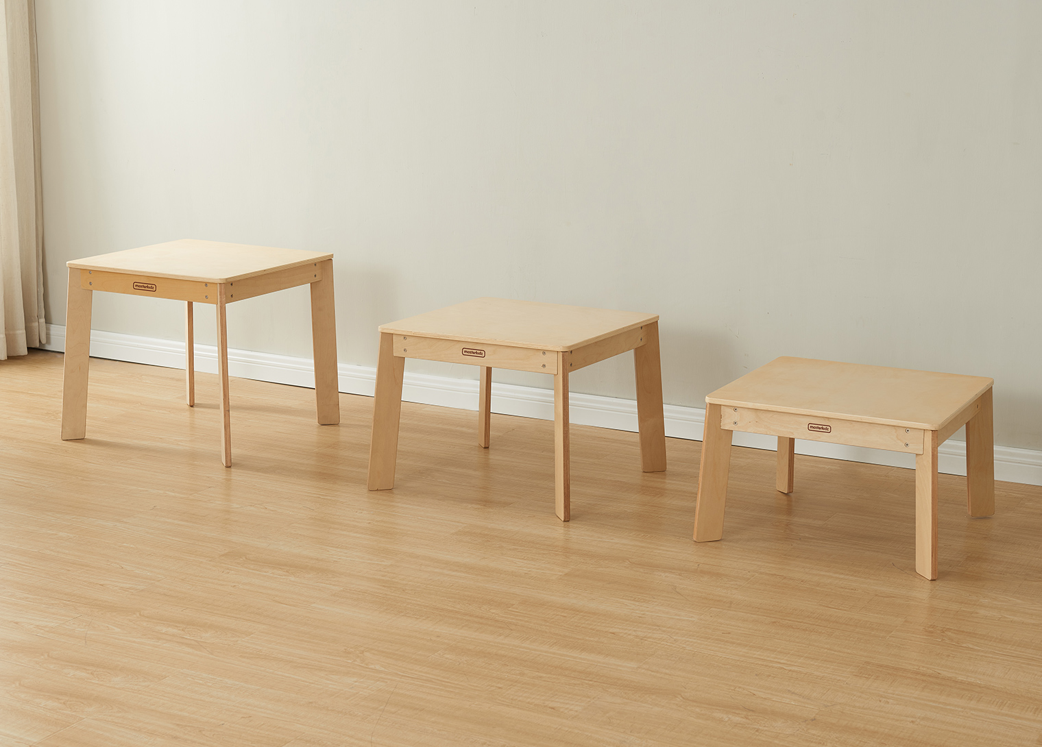 Duplex System - 455H Square Table (Clear Varnish)