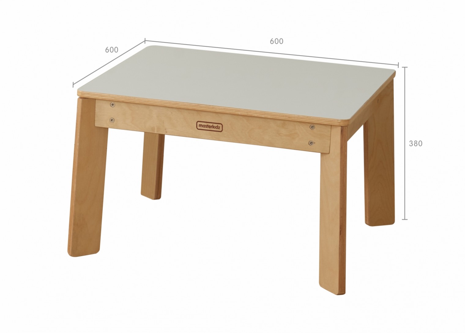 Duplex System - 380H Square Table (White)