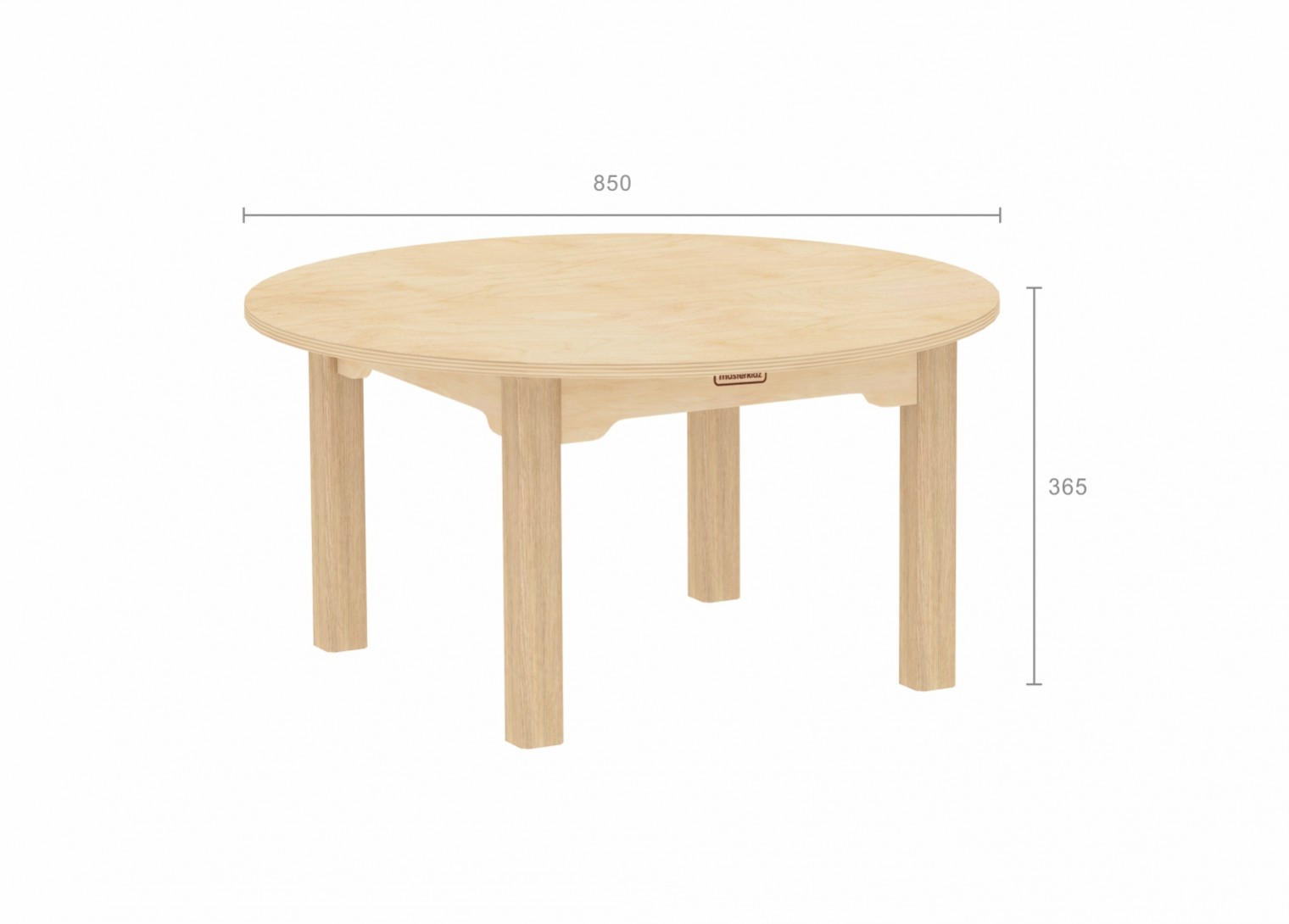 Inga Design Kids - 365H Circular Table (Clear Varnish)