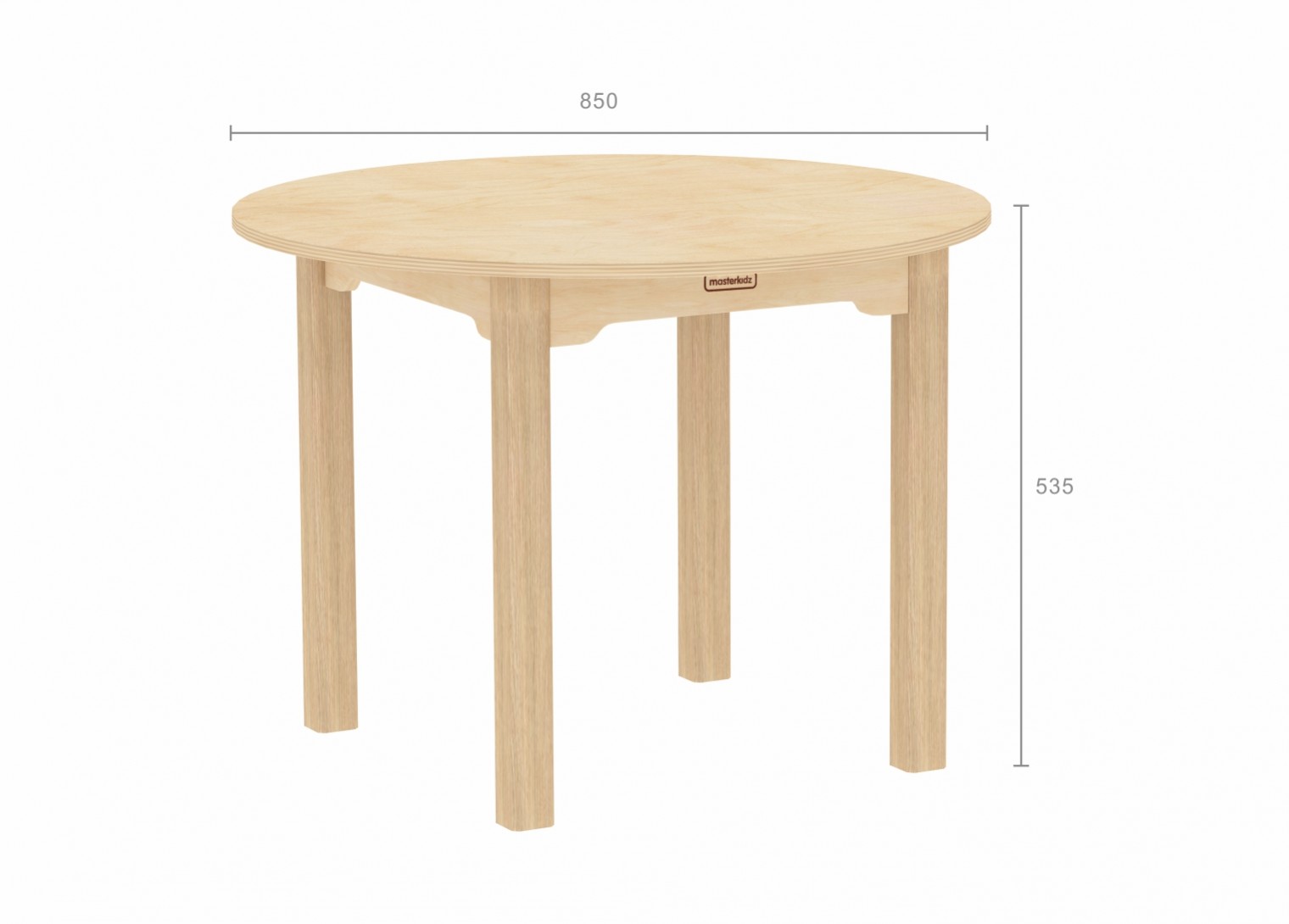 Inga Design Kids - 535H Circular Table (Clear Varnish)