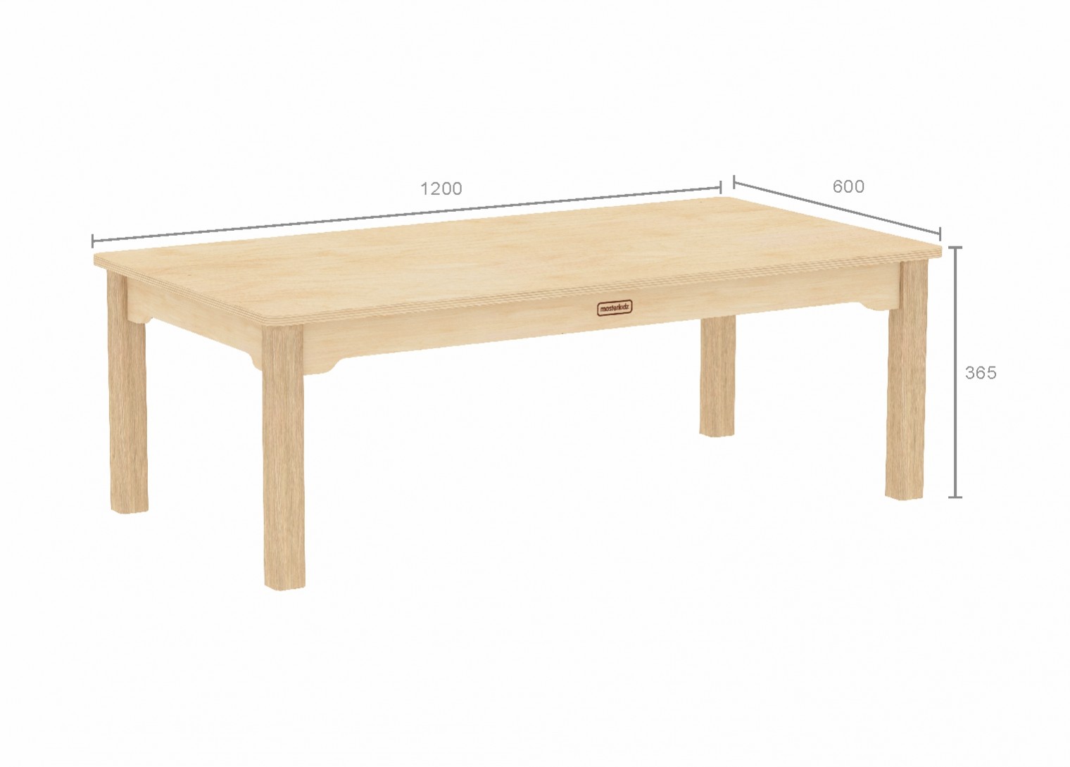 Inga Design Kids - 365H Rectangular Table (Clear Varnish)