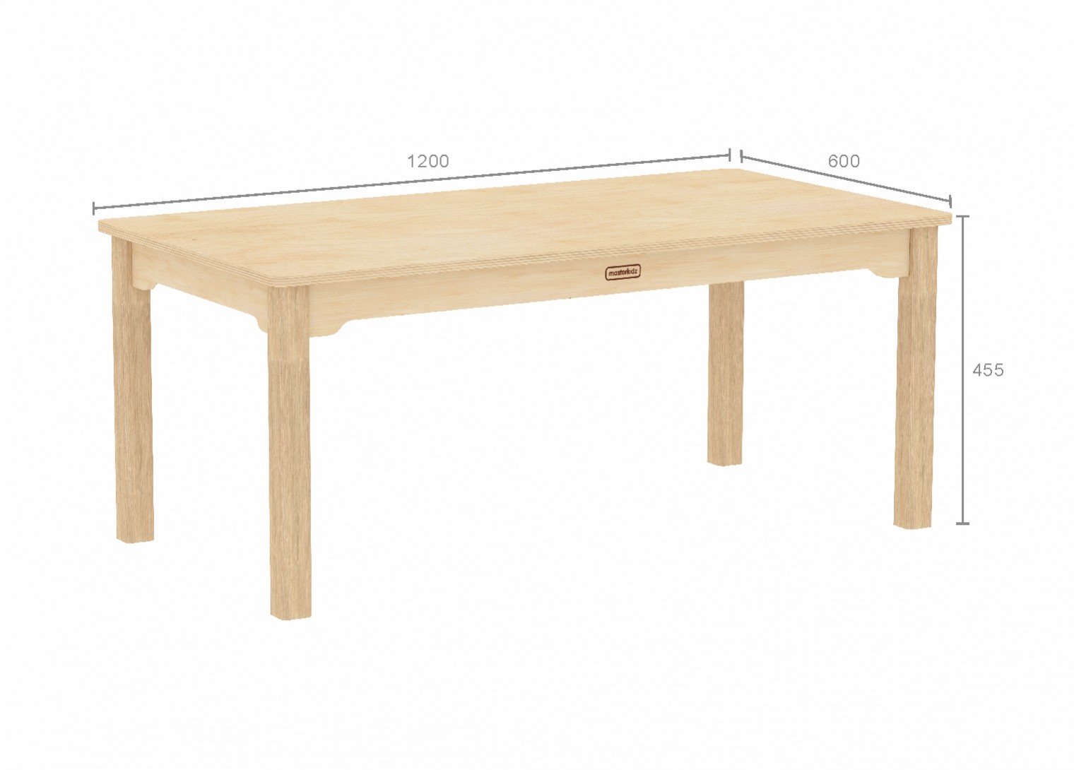 Inga Design Kids - 455H Rectangular Table (Clear Varnish)