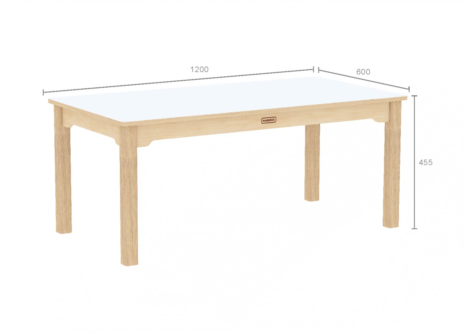 Inga Design Kids - 455H Rectangular Table (White)