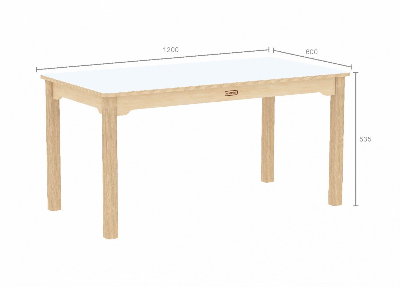 Inga Design Kids - 535H Rectangular Table (White)