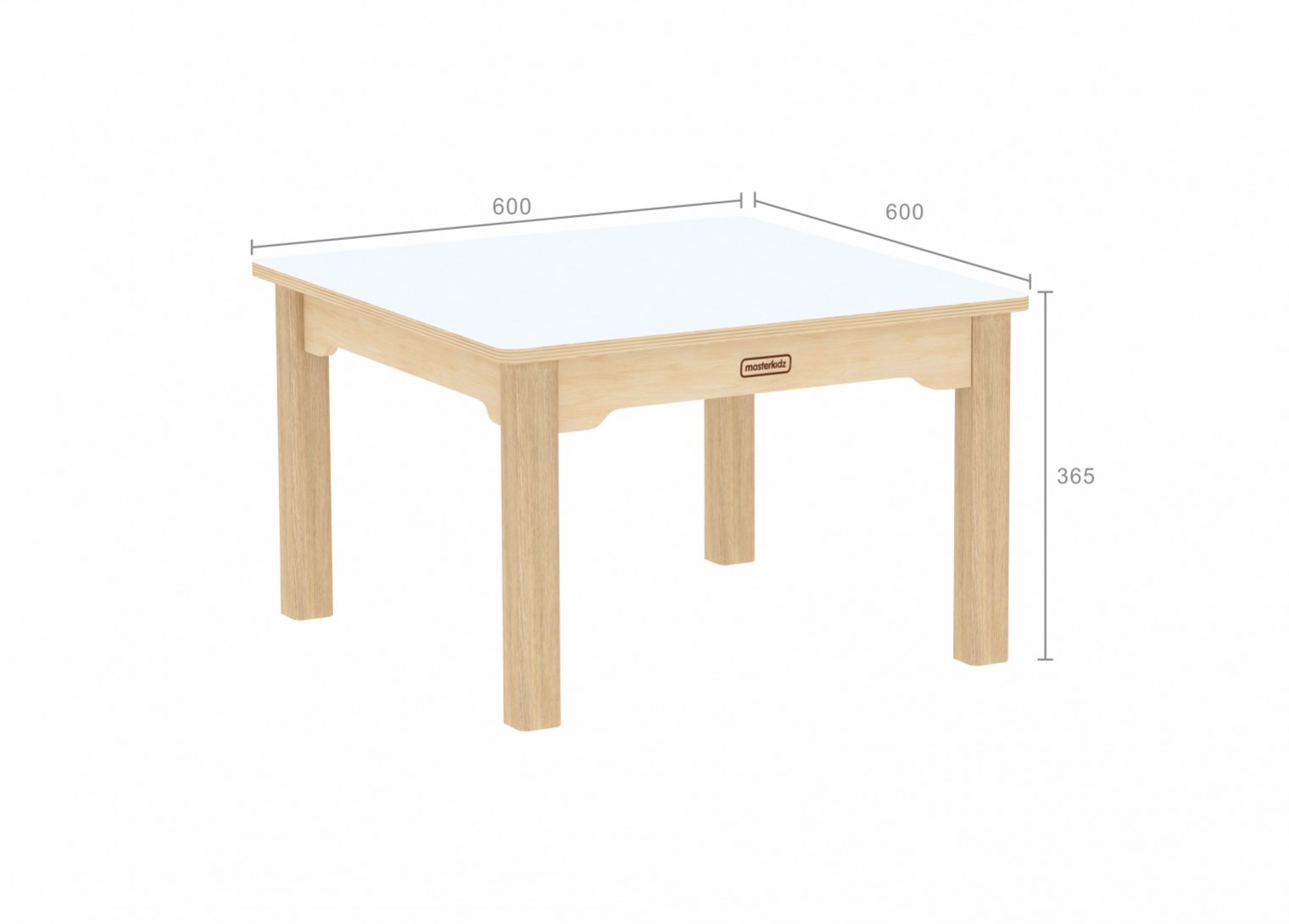 Inga Design Kids - 365H Square Table (White)