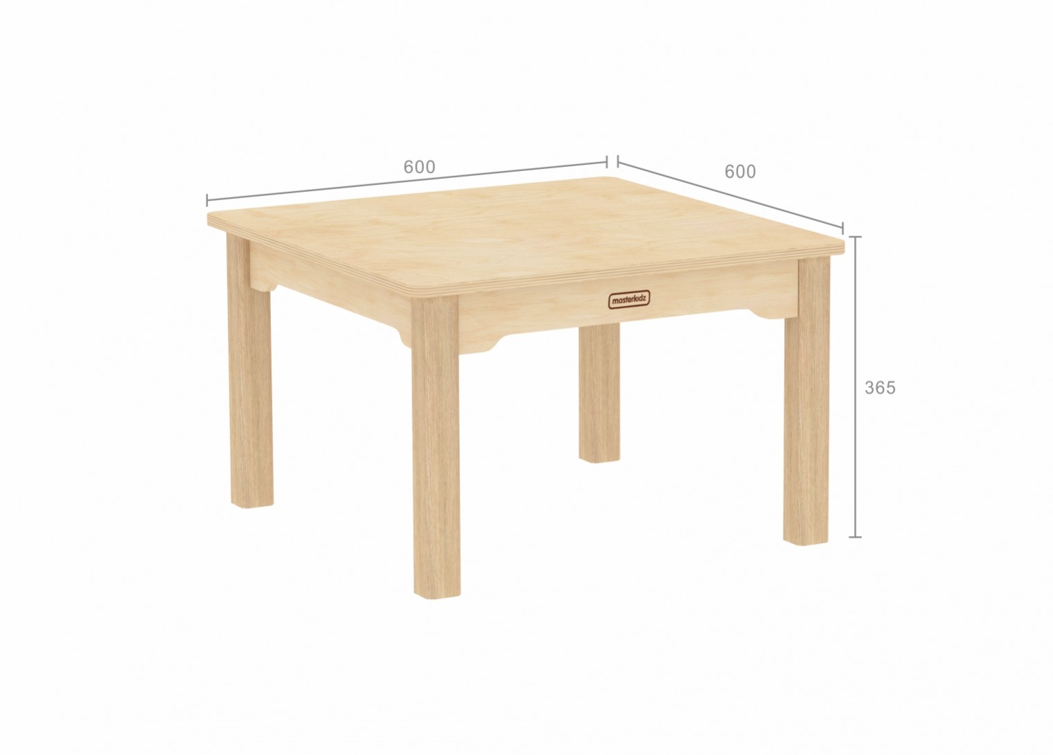 Inga Design Kids - 365H Square Table (Clear Varnish)