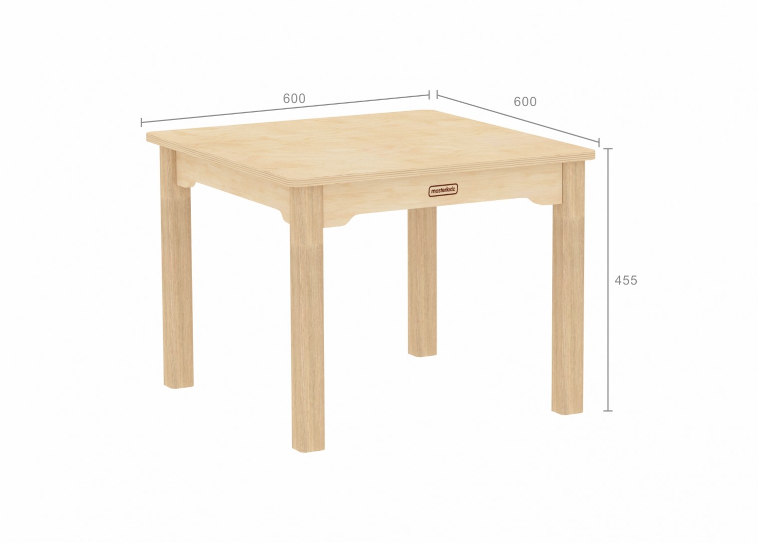 Inga Design Kids - 455H Square Table (Clear Varnish)