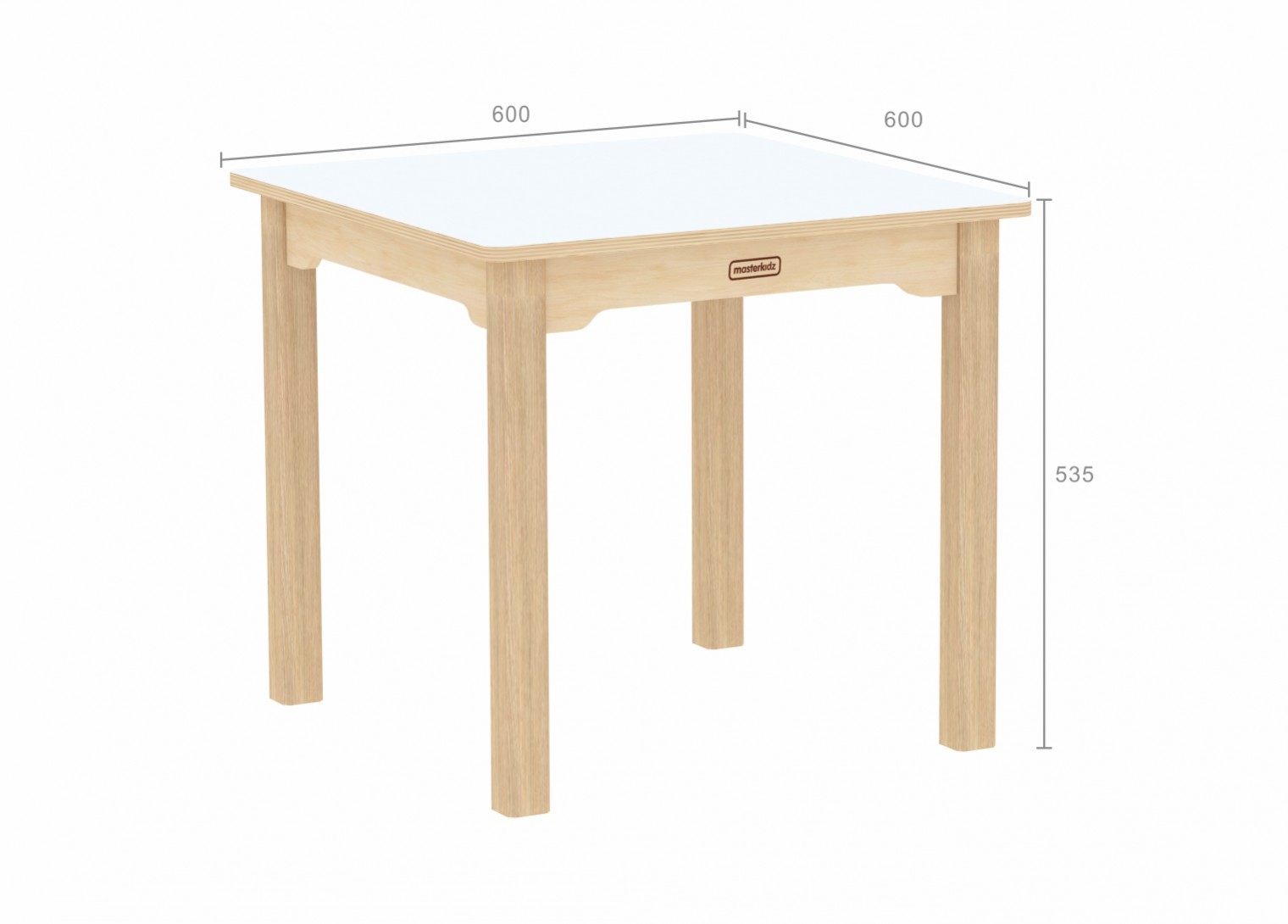 Inga Design Kids - 535H Square Table (White)