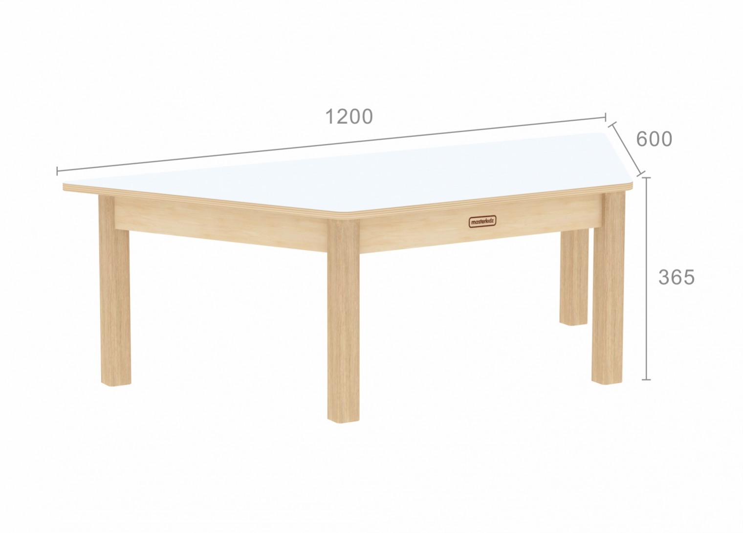 Inga Design Kids - 365H Trapezoidal Table (White)