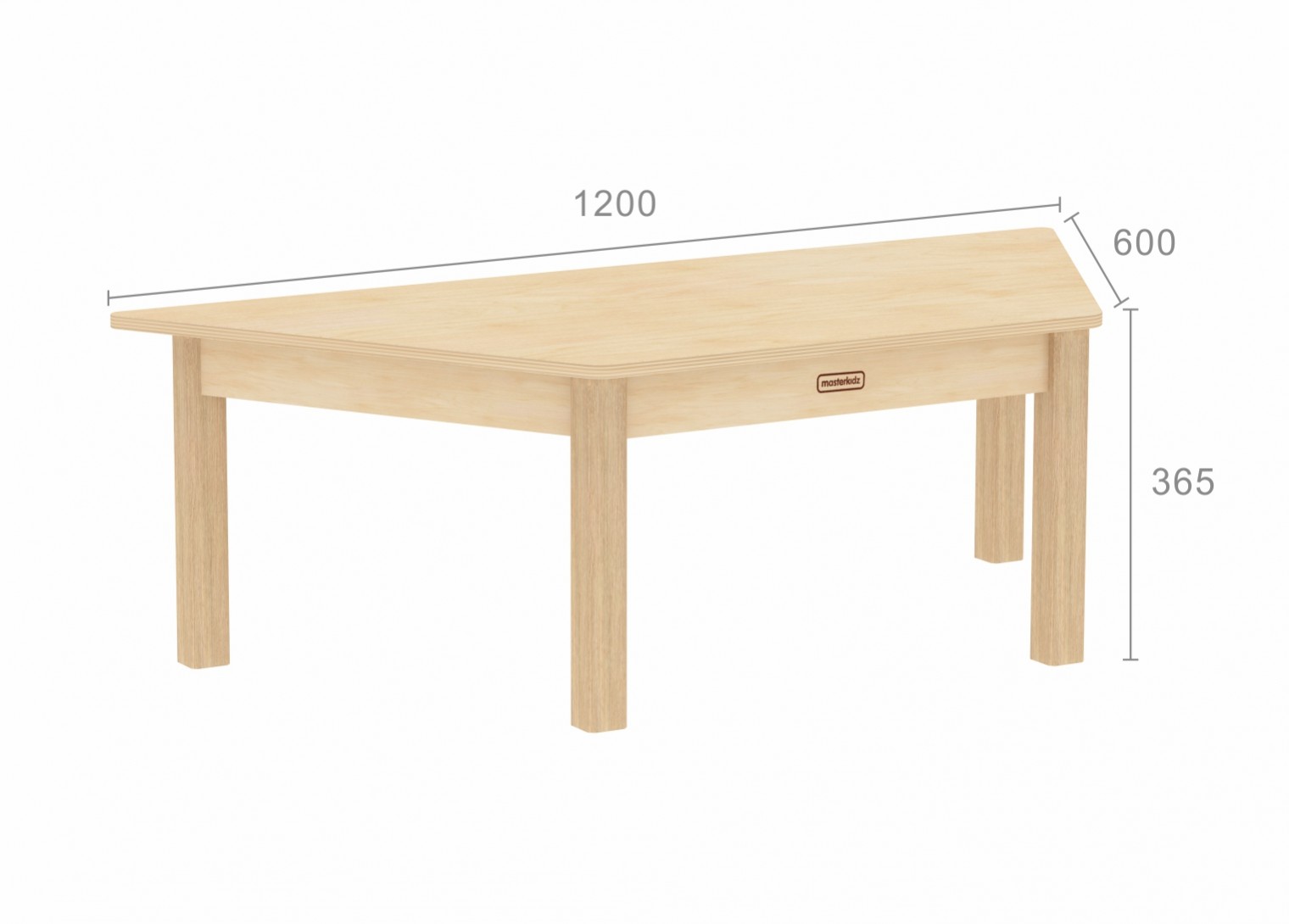 Inga Design Kids - 365H Trapezoidal Table (Clear Varnish)