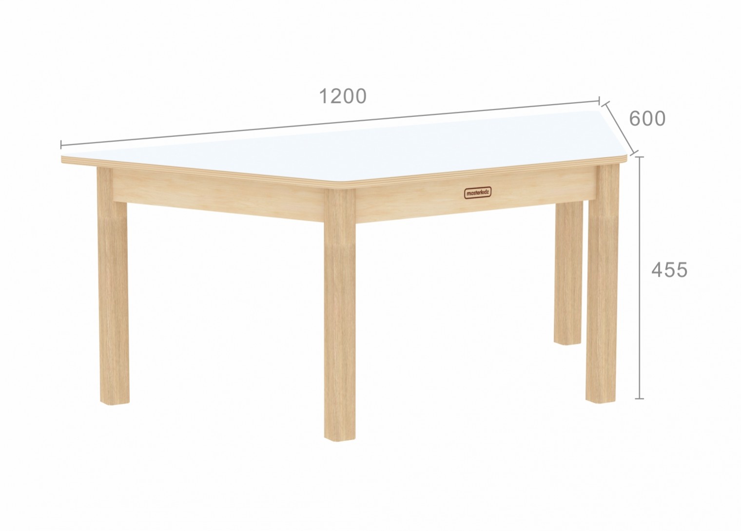 Inga Design Kids - 455H Trapezoidal Table (White)