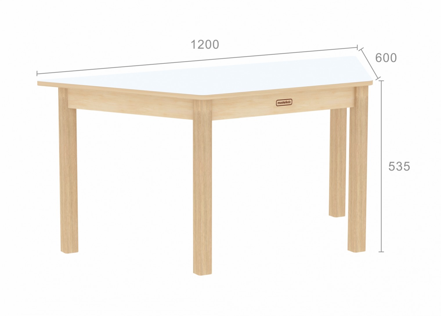 Inga Design Kids - 535H Trapezoidal Table (White)