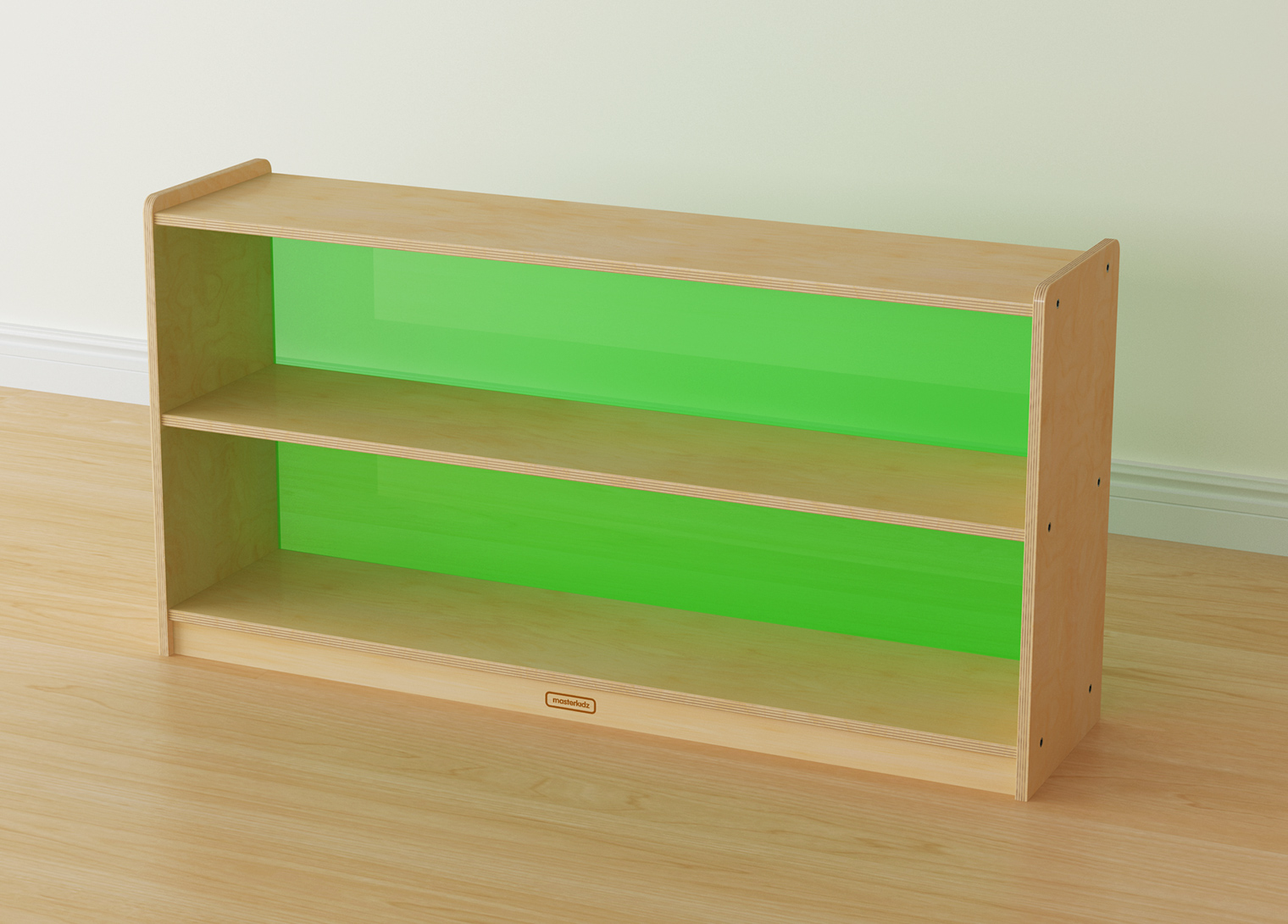 620H x 1200L Shelving Unit - Translucent Green Back