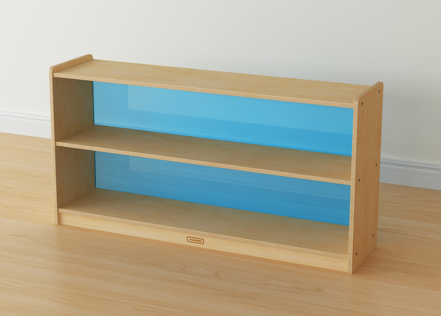 620H x 1200L Shelving Unit - Translucent Blue Back