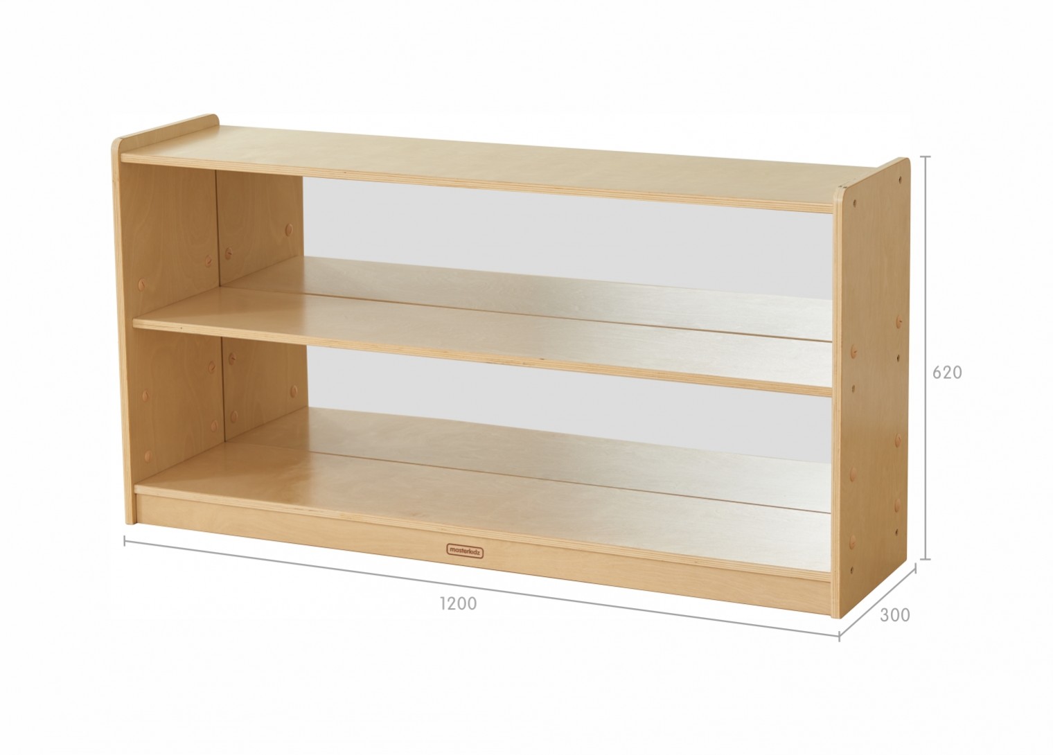 620H x 1200L Shelving Unit -Anti-Scratch Acrylic Mirror Back