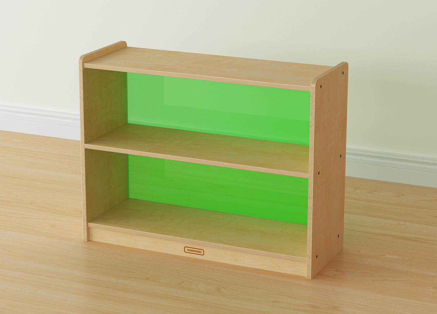 620H x 800L Shelving Unit - Translucent Green Back