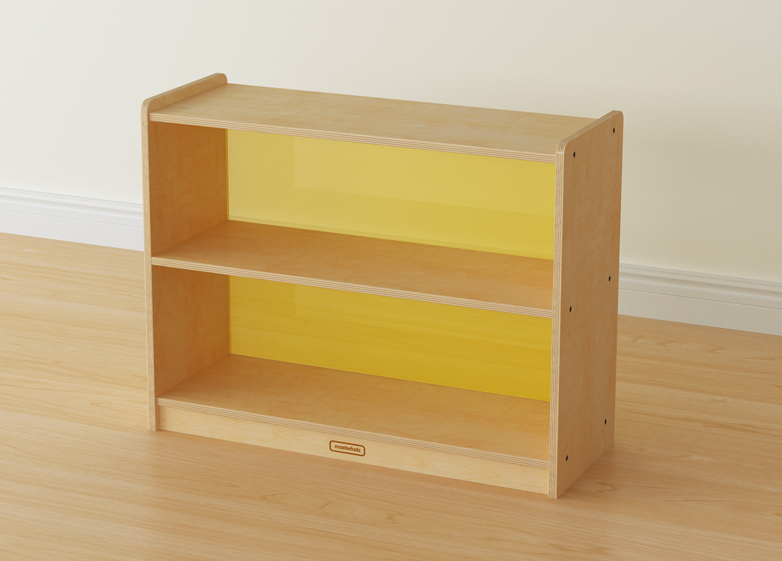 620H x 800L Shelving Unit - Translucent Yellow Back