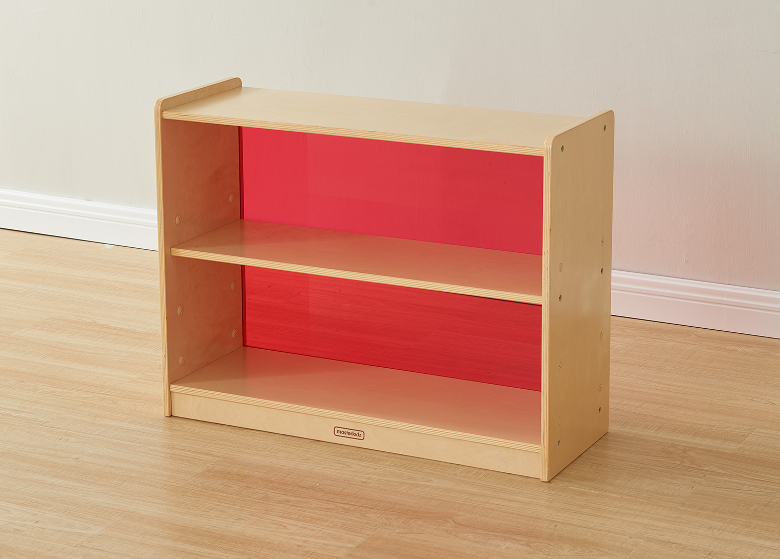 620H x 800L Shelving Unit - Translucent Red Back