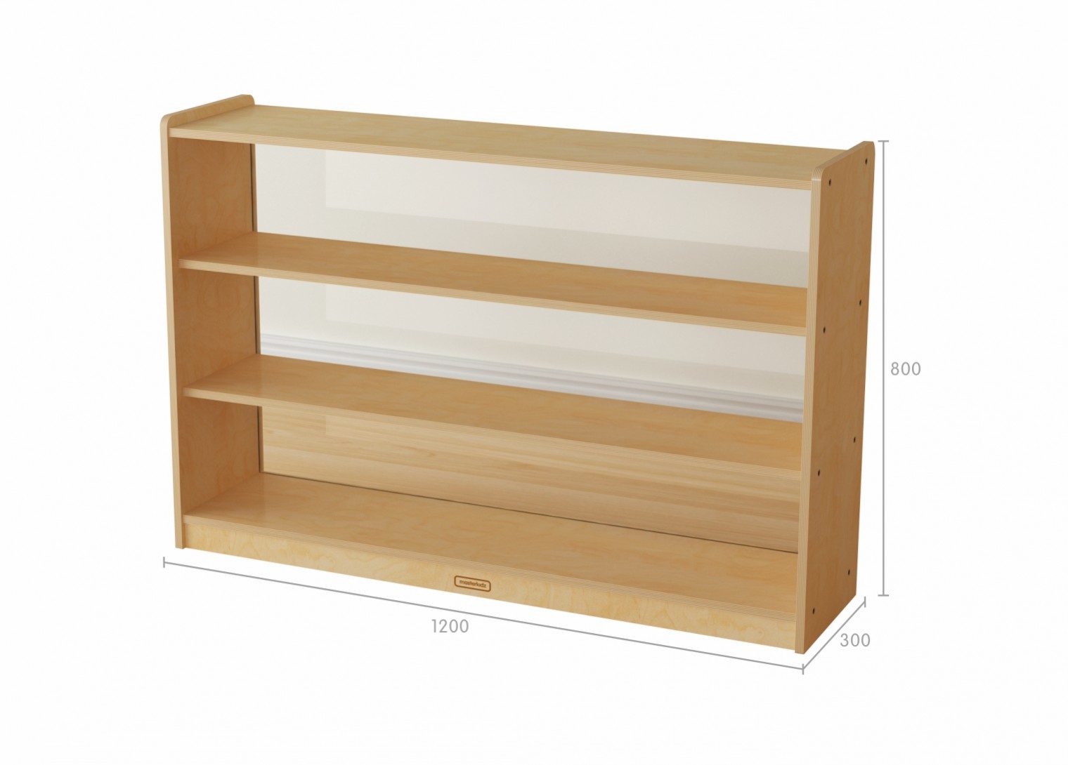 800H x 1200L Shelving Unit - Transparent Back