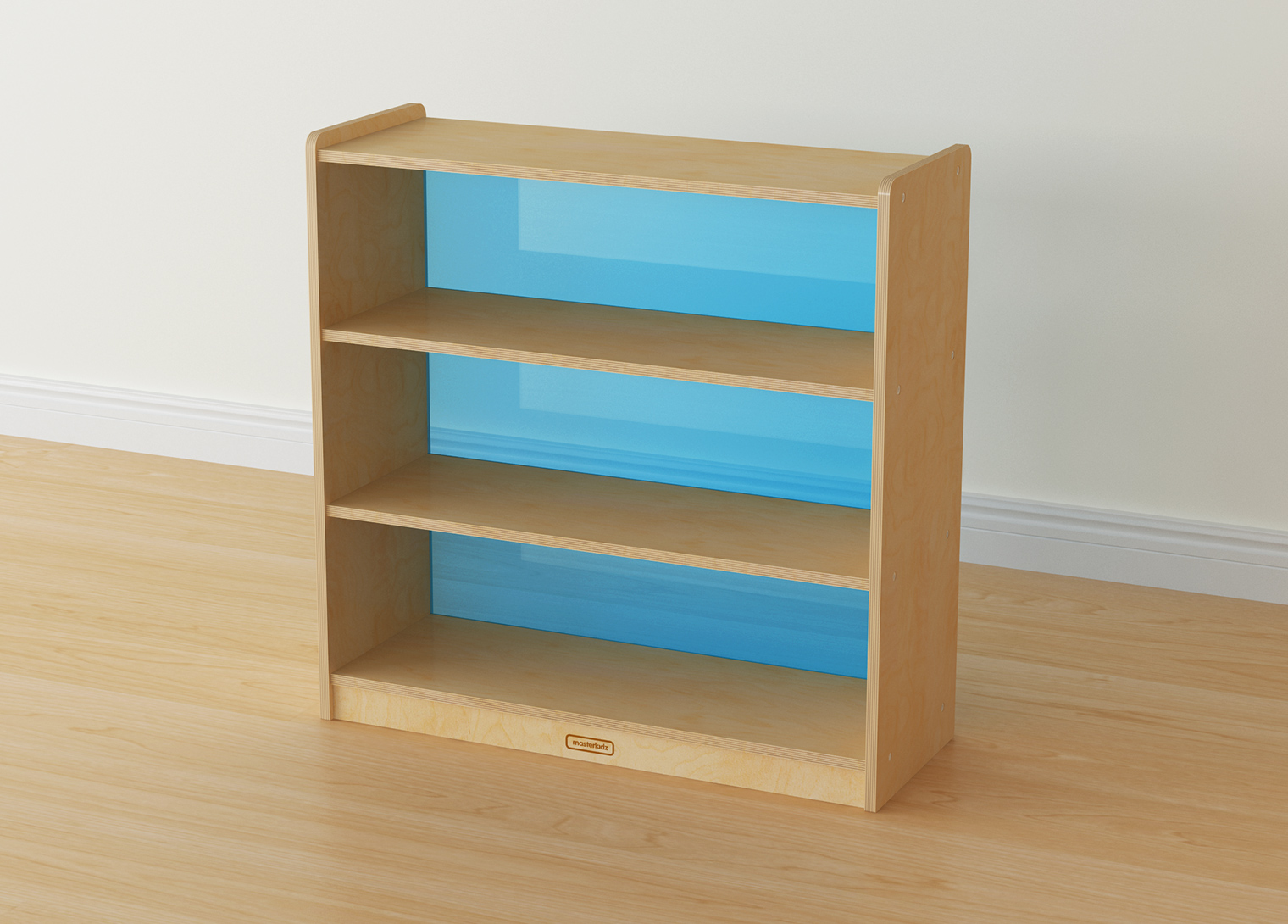 800H x 800L Shelving Unit - Translucent Blue Back