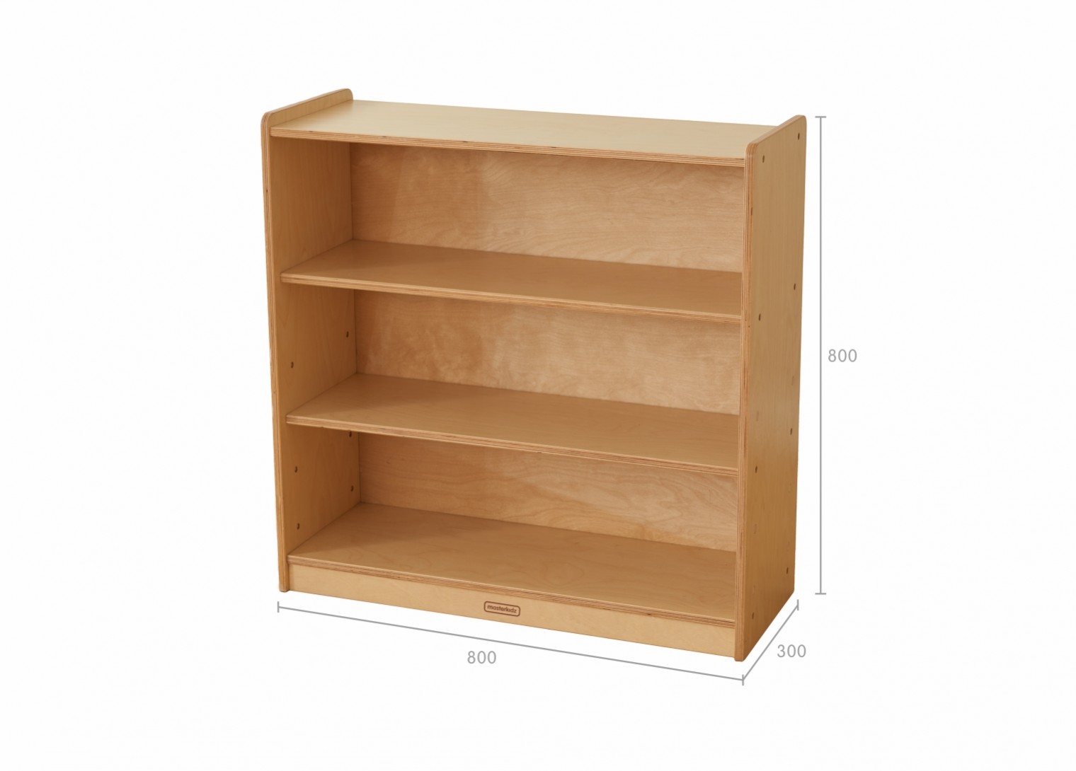 800H x 800L Shelving Unit - Wooden Back