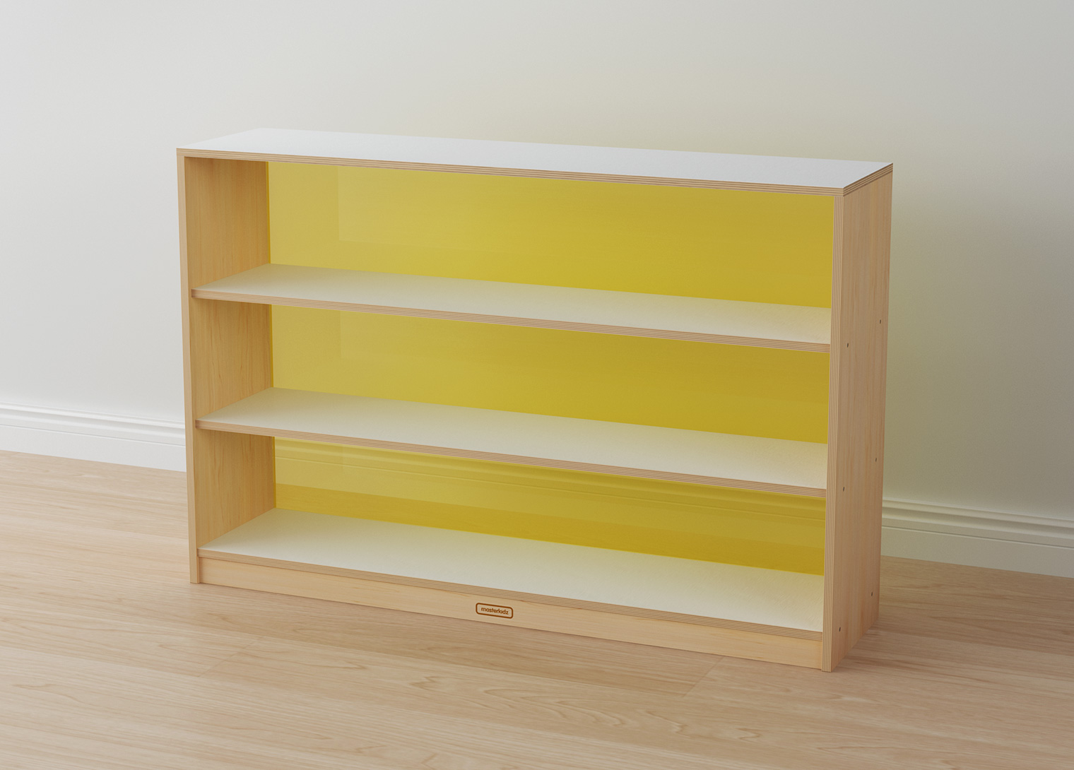 Snowdon - 800H x 1200L Shelving Unit - Translucent Yellow Back