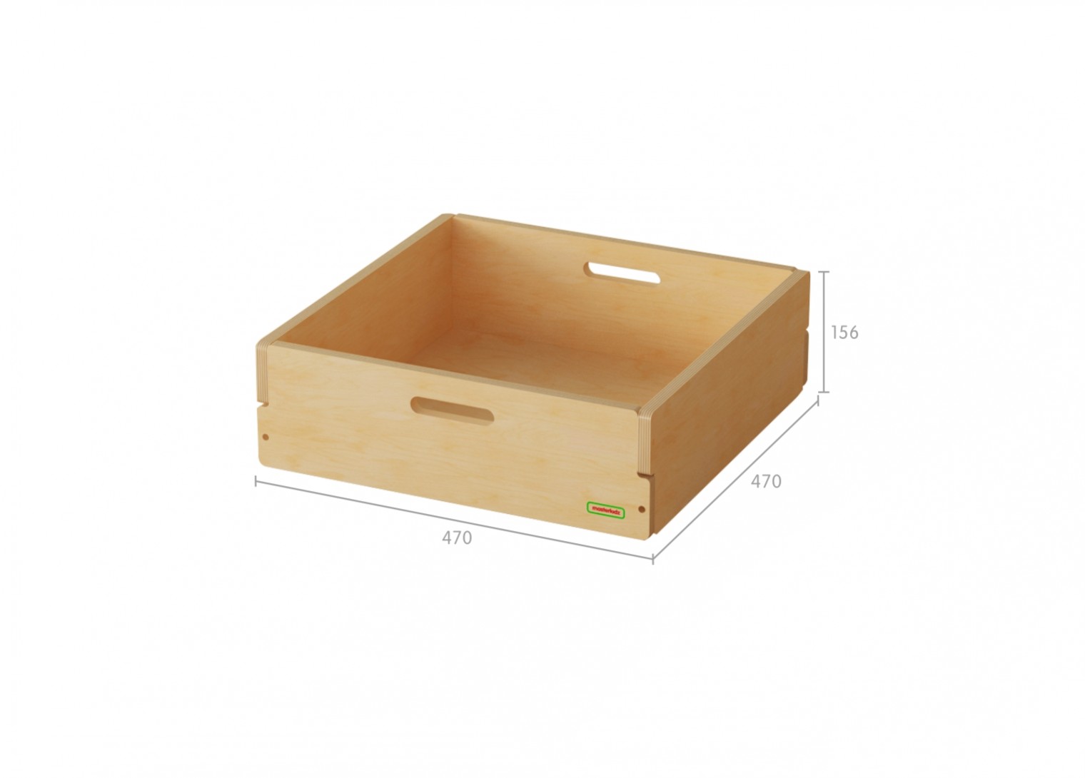 Tray A - Deep Wooden Tray