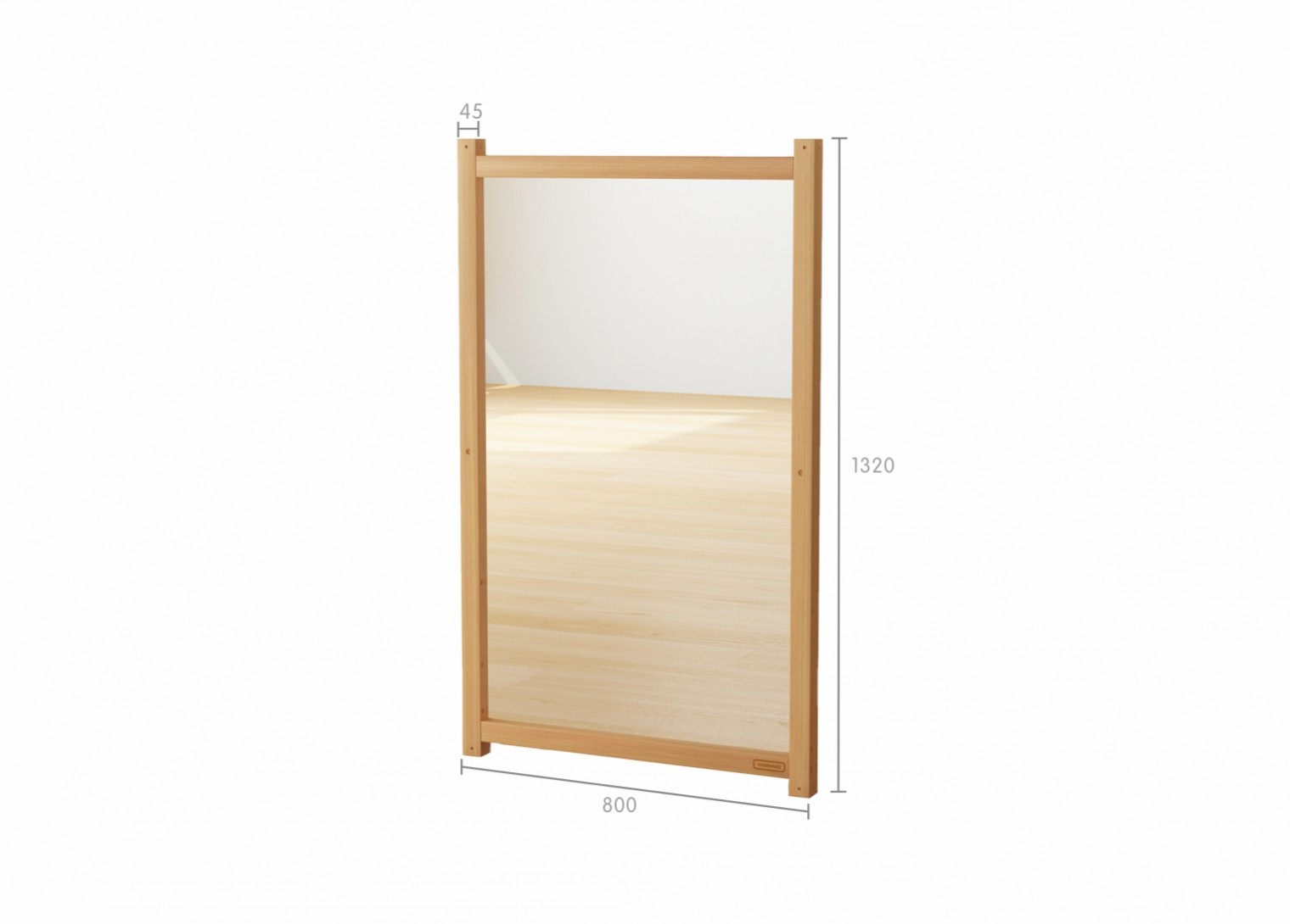 1320H x 800L Panel - Anti-Scratch 2-Sided Acrylic Mirror