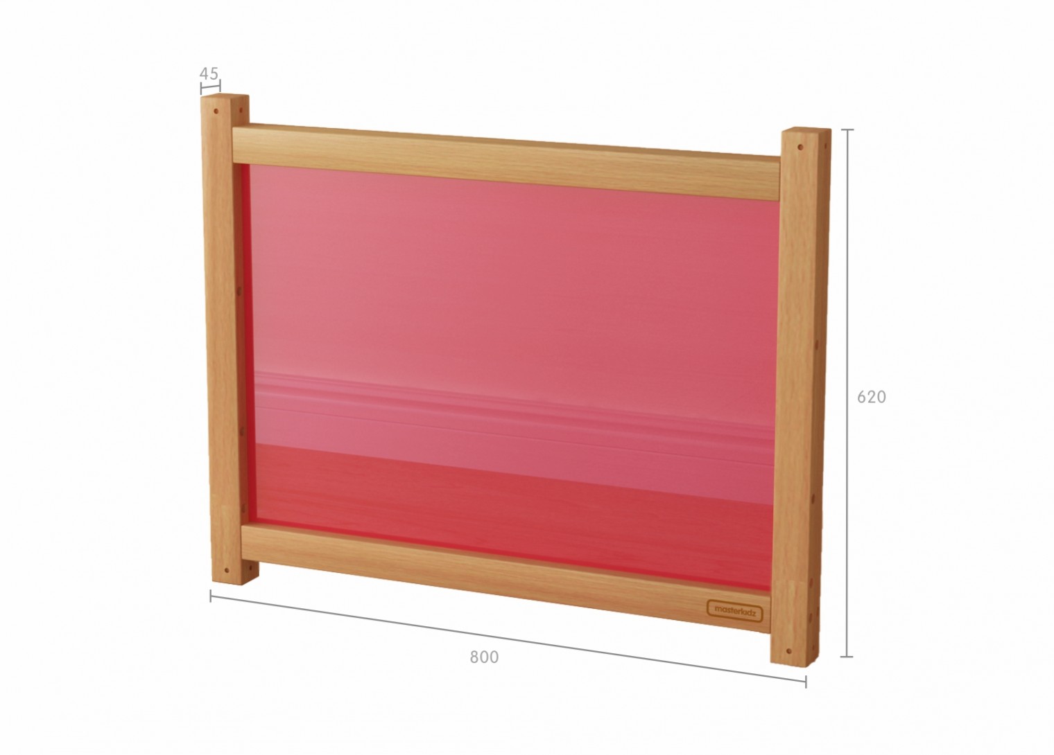 620H x 800L Divider Panel - Translucent Red