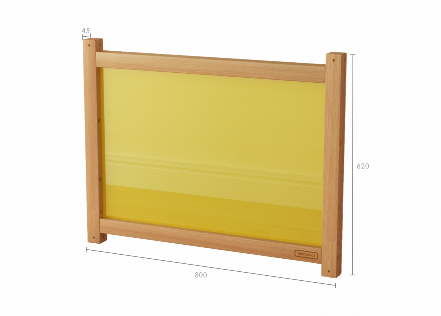 620H x 800L Divider Panel - Translucent Yellow