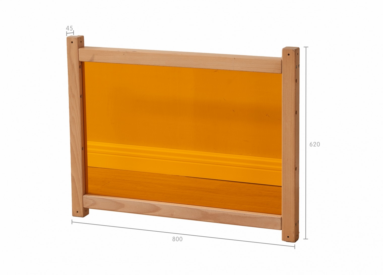620H x 800L Divider Panel - Translucent Orange