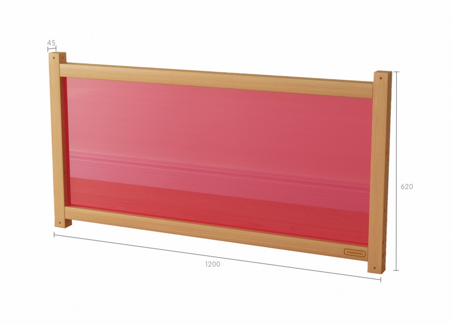 620H x 1200L Divider Panel - Translucent Red