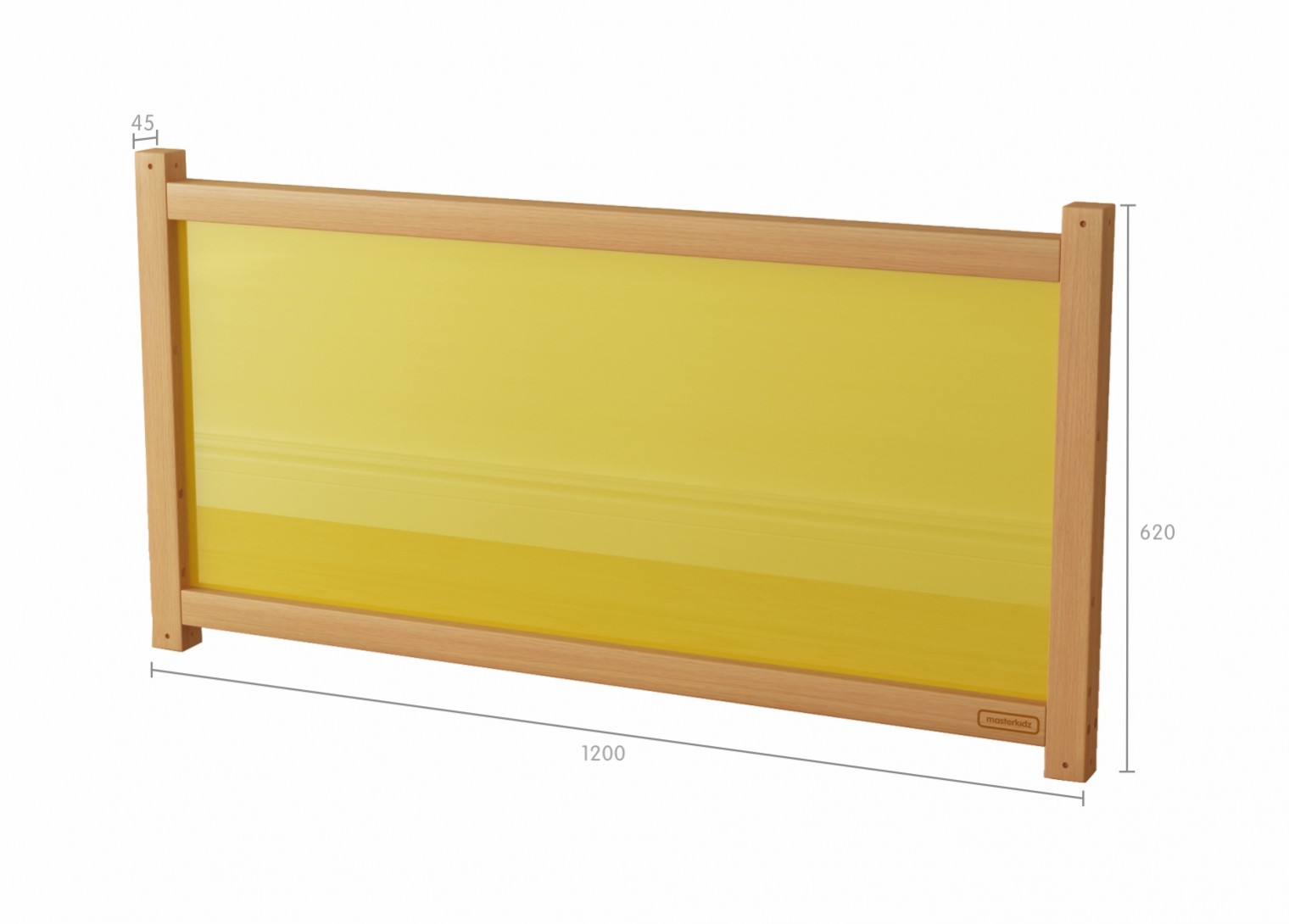 620H x 1200L Divider Panel - Translucent Yellow